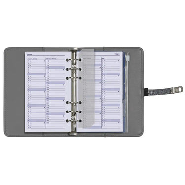 6311-26 170 x 95 mm Personal 6 Ring Diary Inserts Daily Complete Set EN NL 2026